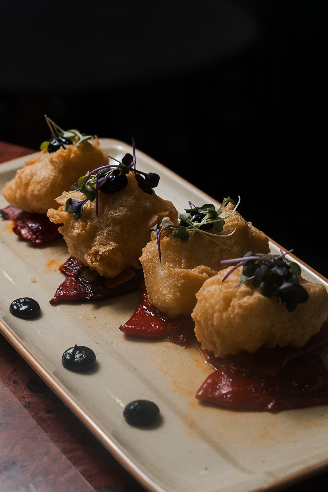 Bacalao en tempura